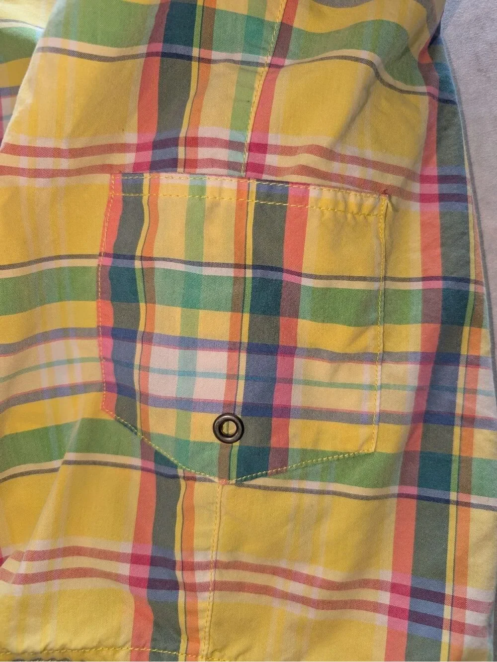Vintage 90s/Y2K Polo Ralph Lauren Rainbow Madras Swim Trunks